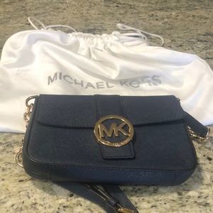 Michael Kors navy blue small bag